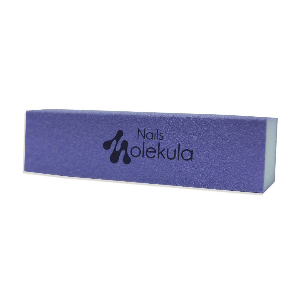 Баф для нігтів Nails Molekula Professional 4-сторонній, 120/120, фіолетовий (M-25)